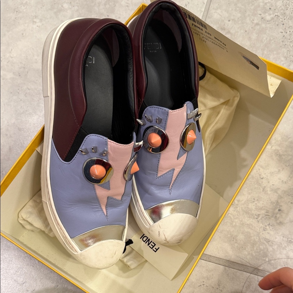 Fendi Monster motif loafer